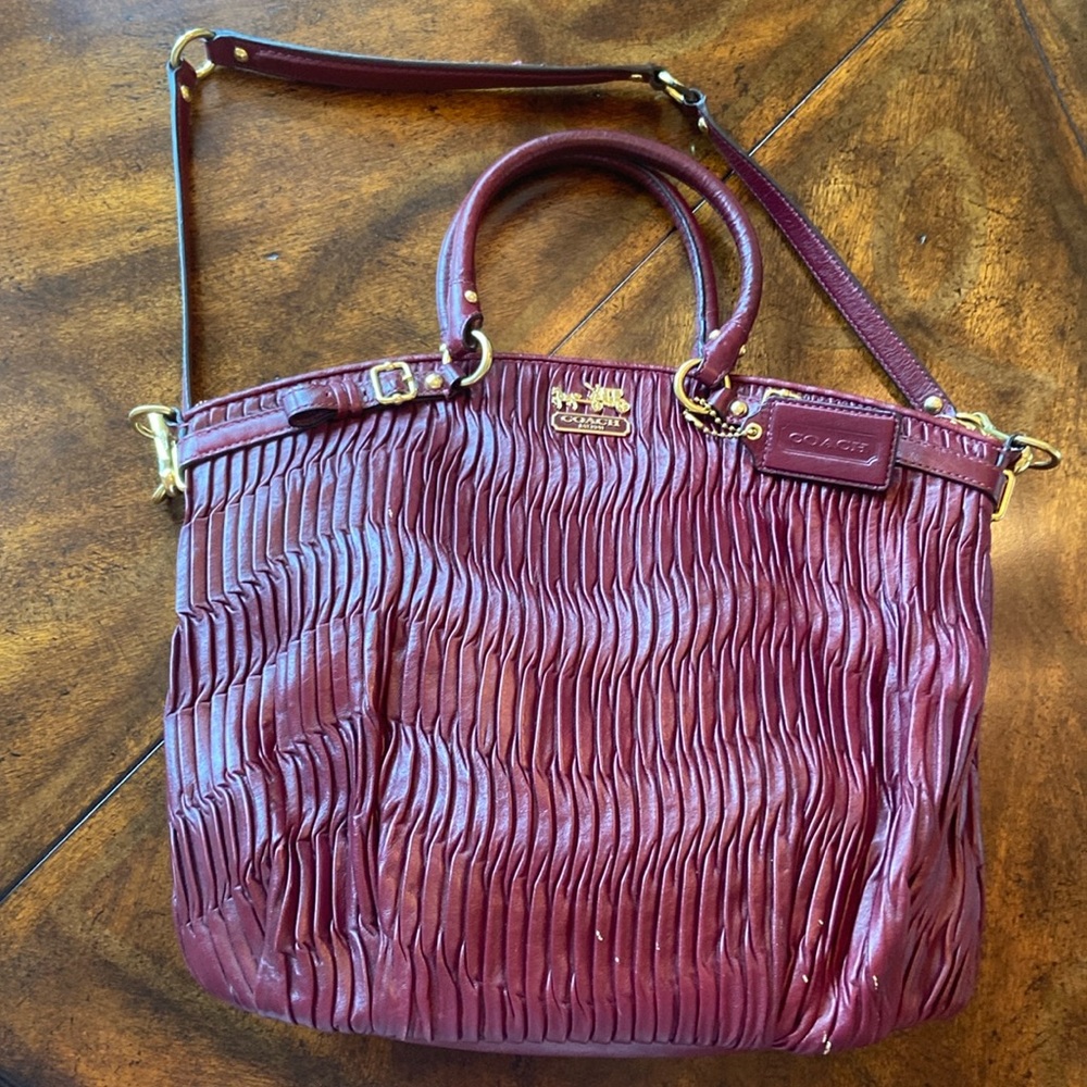 NWOT Coach Burgundy bag vintage - Picture 1 of 15